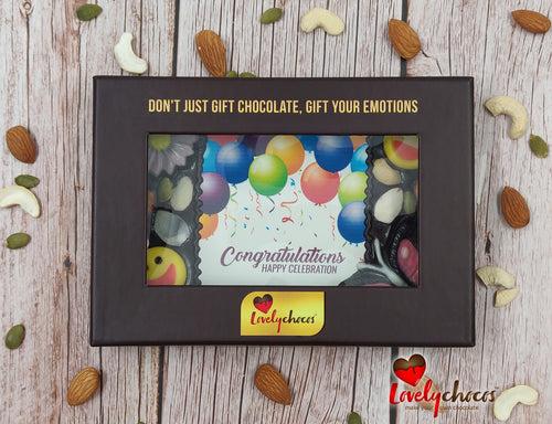 Congratulations chocolate gift.