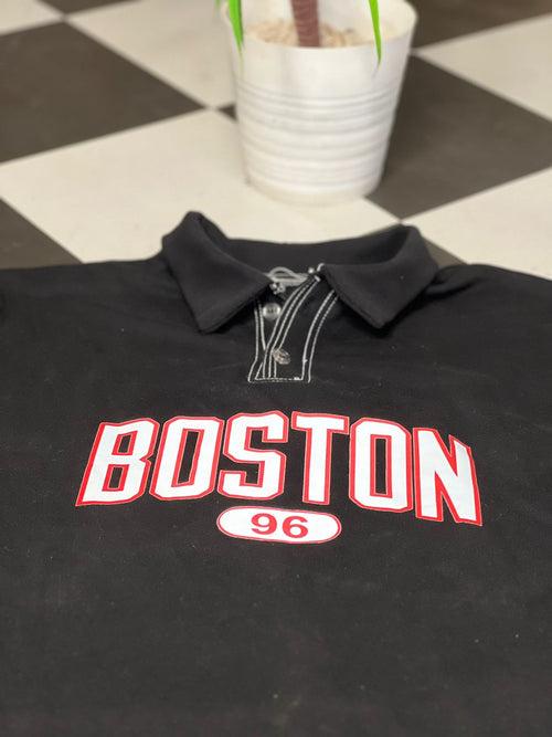 Boston Stich Polo Neck T-shirt