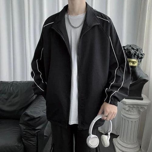 Exotic Black Fleece Open Jacket