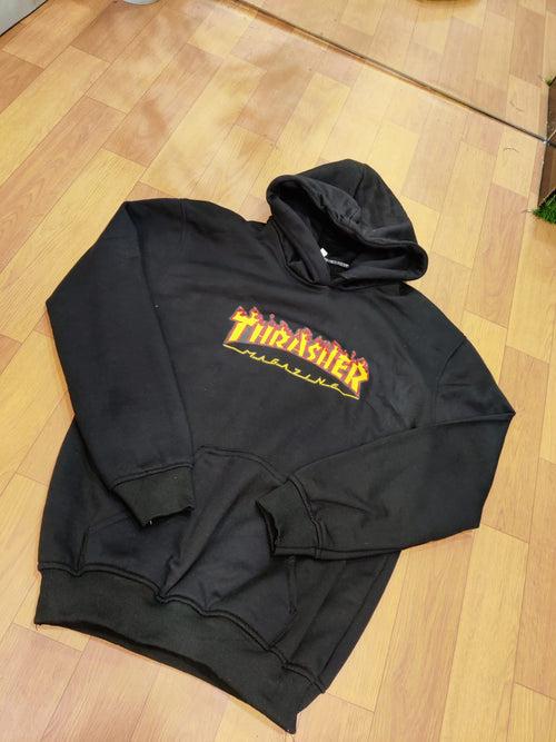 Thrasher Hoodie Fleece Cotton