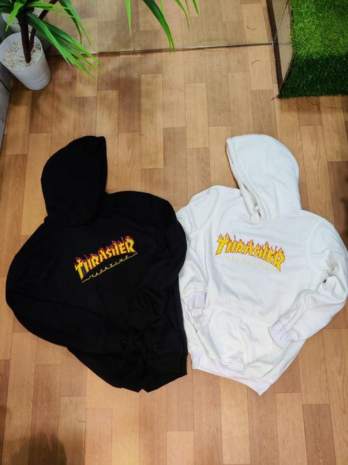 Thrasher Hoodie Fleece Cotton