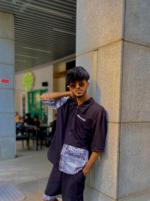 Airport Look Bandana Oversized Shirt with Shorts