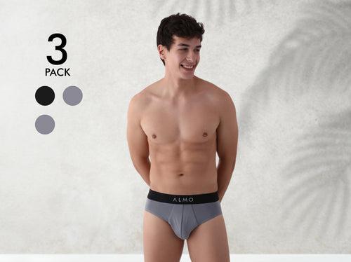 Better Cotton Solid Brief (Pack of 3)