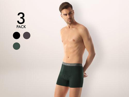 Better Cotton Solid Boxer Brief (Pack of 3)