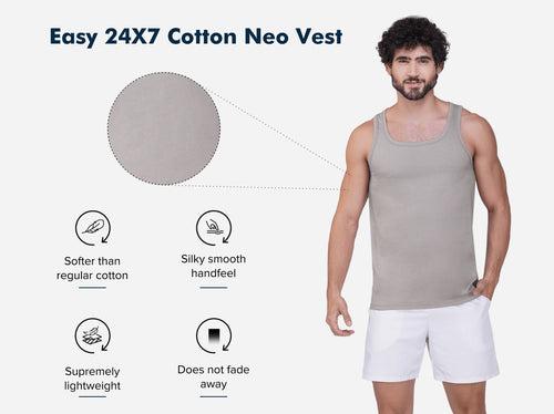 Easy 24X7 Cotton Neo Vest (Pack of 5)