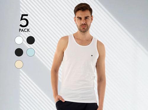 Easy 24X7 Cotton Vest (Pack of 5)