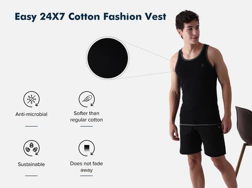 Easy 24X7 Cotton Vest (Pack of 5)