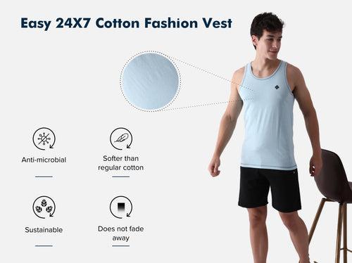 Easy 24X7 Cotton Vest (Pack of 5)