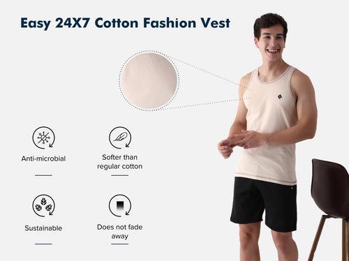 Easy 24X7 Cotton Vest (Pack of 2)