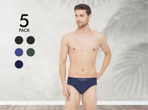 Better Cotton Solid Brief (Pack of 5)