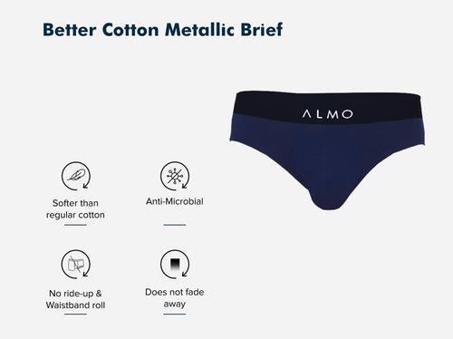 Better Cotton Solid Brief (Pack of 5)