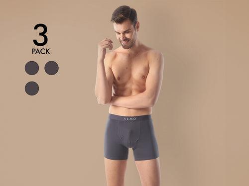 Better Cotton Solid Boxer Brief (Pack of 3)