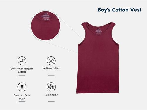 Second skin Micromodal Boy's Vest (Pack 3)