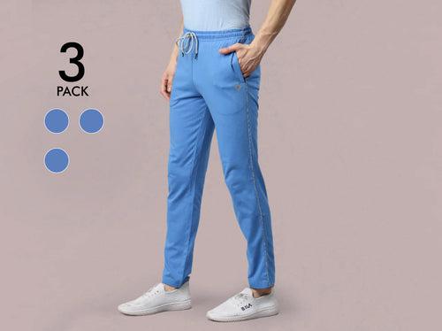 Easy 24X7 Cotton TrackPants (Pack of 3)