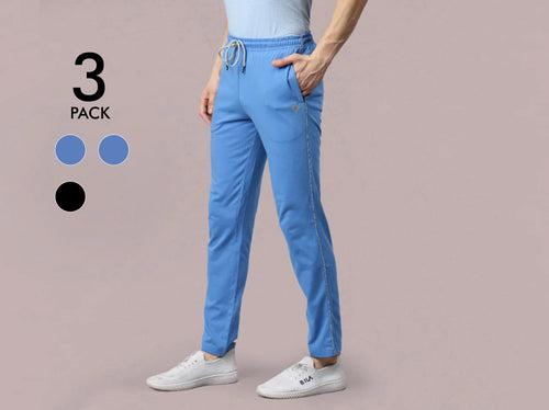 Easy 24X7 Cotton TrackPants (Pack of 3)