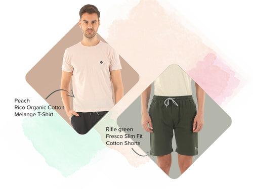 1 Better Cotton T-Shirt + 1 Easy 24X7 Cotton Shorts (Pack of 2)