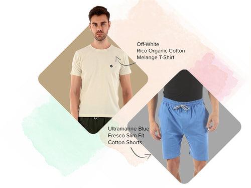 1 Better Cotton T-Shirt + 1 Easy 24X7 Cotton Shorts (Pack of 2)