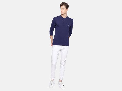 Easy 24X7 Cotton Slub Henley (Pack of 2)