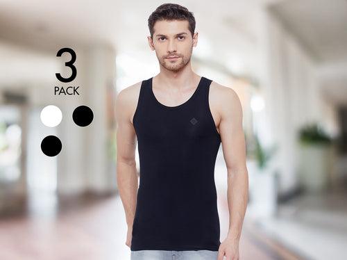 Second Skin MicroModal Slim Fit Vest (Pack of 3)