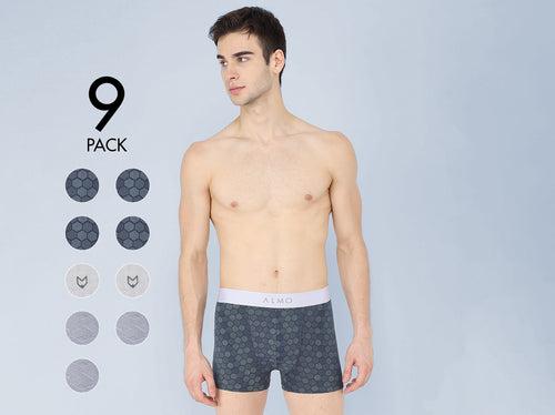 Second Skin MicroModal Printed Trunk (Pack of 9)