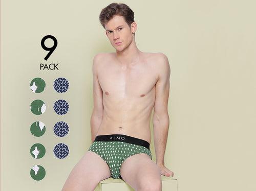 Better Cotton Printed Brief (Pack of 9)