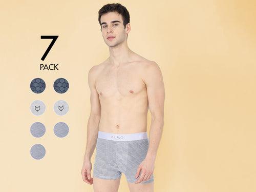 Second Skin MicroModal Printed Trunk (Pack of 7)