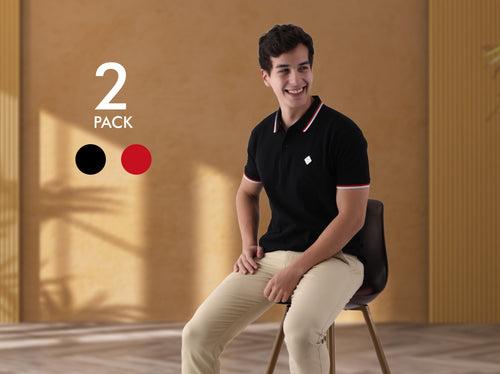 Easy 24X7 Polo T Shirt (Pack of 2)