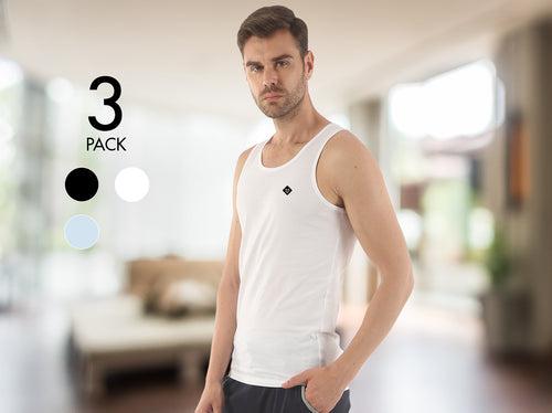 Easy 24X7 Cotton Vest (Pack of 3)