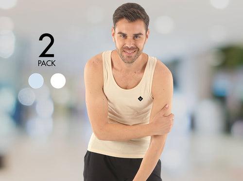 Easy 24X7 Cotton Vest (Pack of 2)