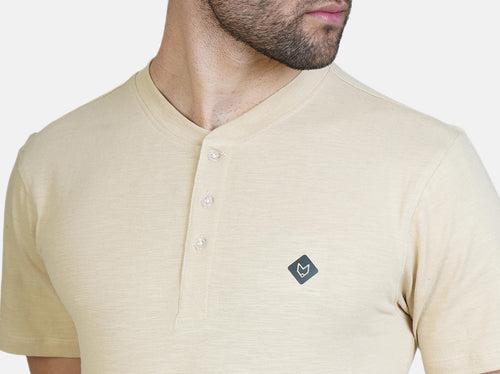 Easy 24X7 Cotton Half Sleeve Henley (Pack of 9)