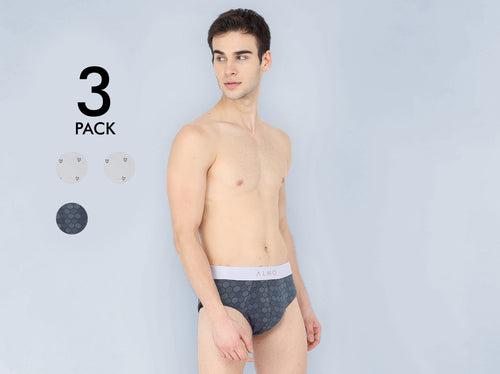 Second Skin MicroModal Printed Brief (Pack of 3)