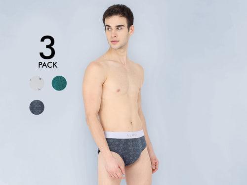 Second Skin MicroModal Printed Brief (Pack of 3)