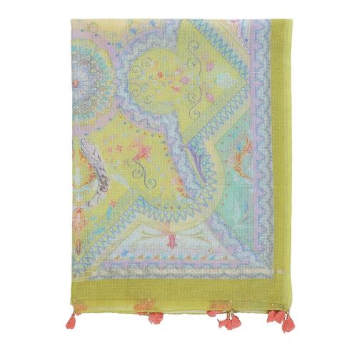 Kaalika: Meadow Printed Cotton Silk Dupatta