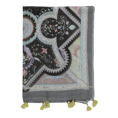 Kaalika: Meadow Printed Cotton Silk Dupatta