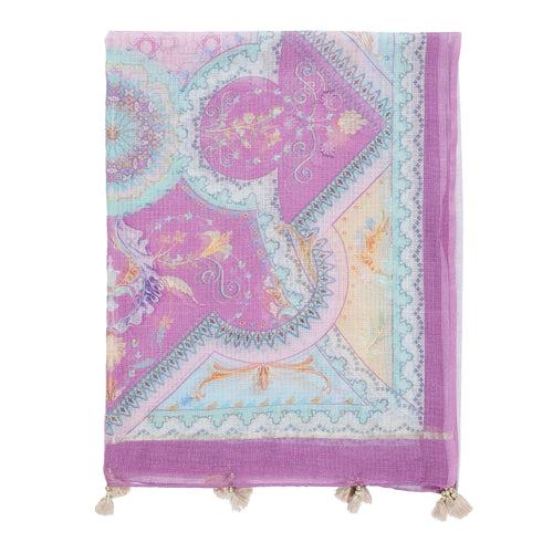 Kaalika: Meadow Printed Cotton Silk Dupatta