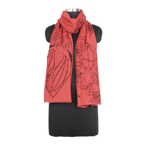 Red Drive Shawl