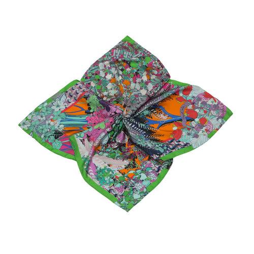 Trees Of India Silk Square Scarf