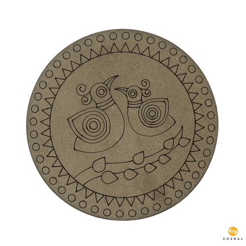 Indian Ethnic Art Madhubani Coasters Painting Kit | Coshal DIY03