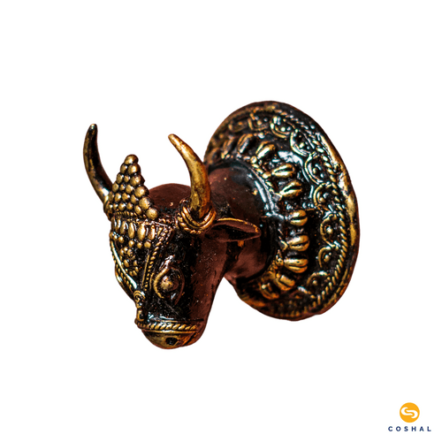 Brass Cow Head | Best for wall decor | Bastar Dhokra Art | Room Decor | Wall art for Living Room| Coshal | CD84