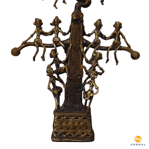 Brass Metal Karma Tree | Chhattisgarh Dhokra Art | Bastar Dhokra Art | Coshal |CD57