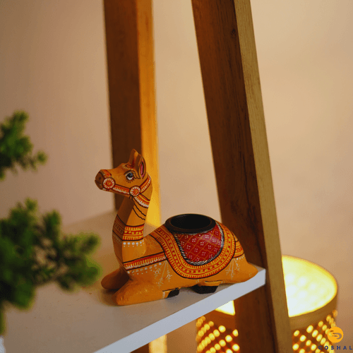 Camel Tealight Holder | Pattachitra | Table Decor Items for Living Room | Coshal | OD68