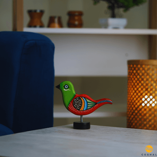 Standing Bird | Pattachitra Art | Table Decor | Coshal | OD45