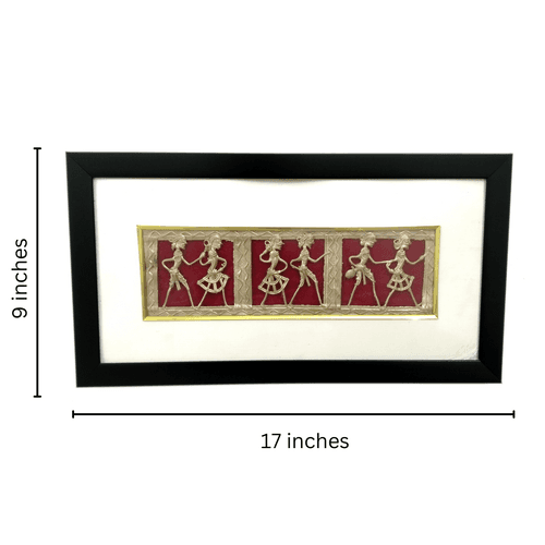 Wall Frame | Dhokra wall hanging | Dokra brass wall decor | Coshal | CD47