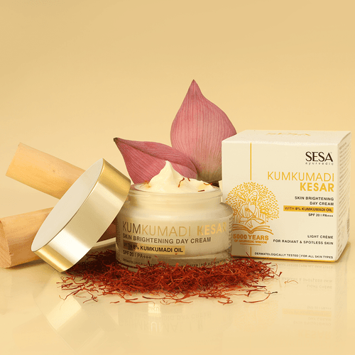 Kumkumadi Day Cream with Kesar for Skin Brightening - 50gm