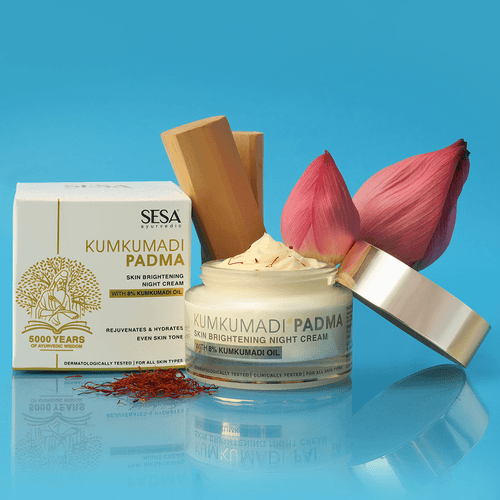 Kumkumadi Night Cream with Padma for Skin Brightening - 50gm