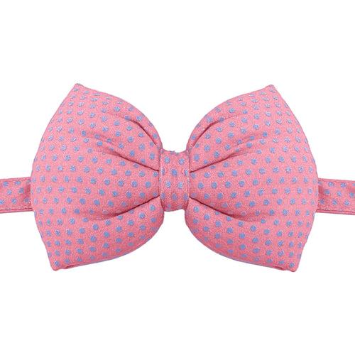 Matching Polka Pink Dog Shirt & Dog Bow Tie  | Adjustable Bow Tie for Dogs | Breathable Fabric Shirt for Dogs