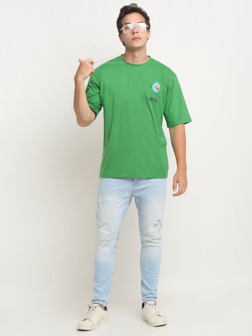 Vroom Tweet- Green  Oversized T-Shirt