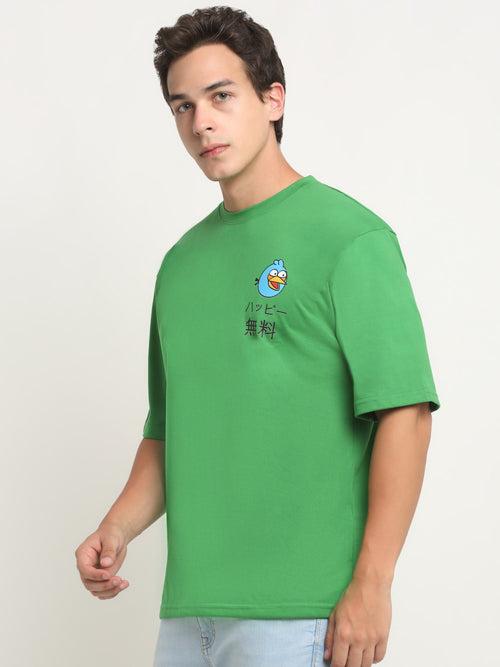 Vroom Tweet- Green  Oversized T-Shirt