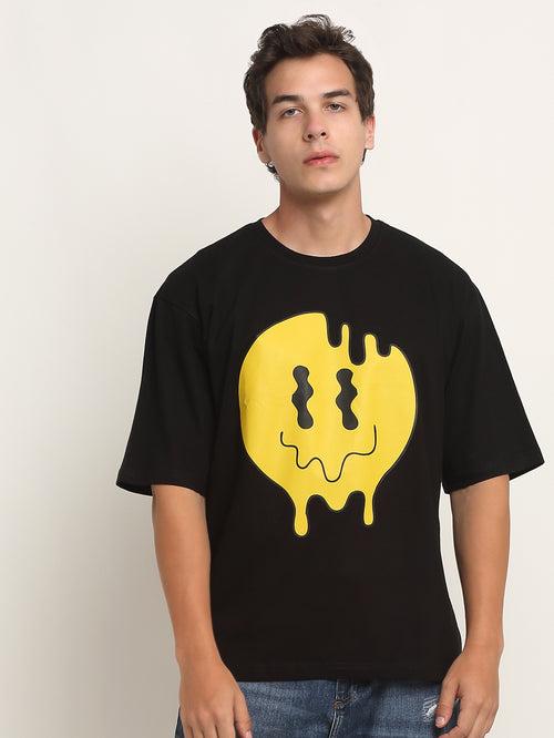 Melted Smiley Oversized T-Shirt