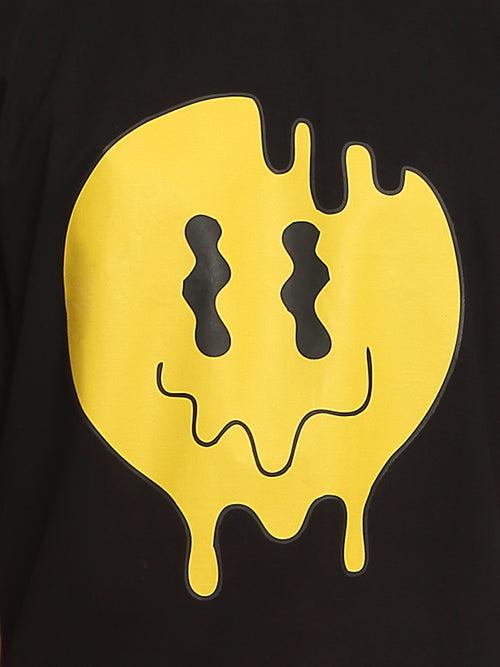 Melted Smiley Oversized T-Shirt